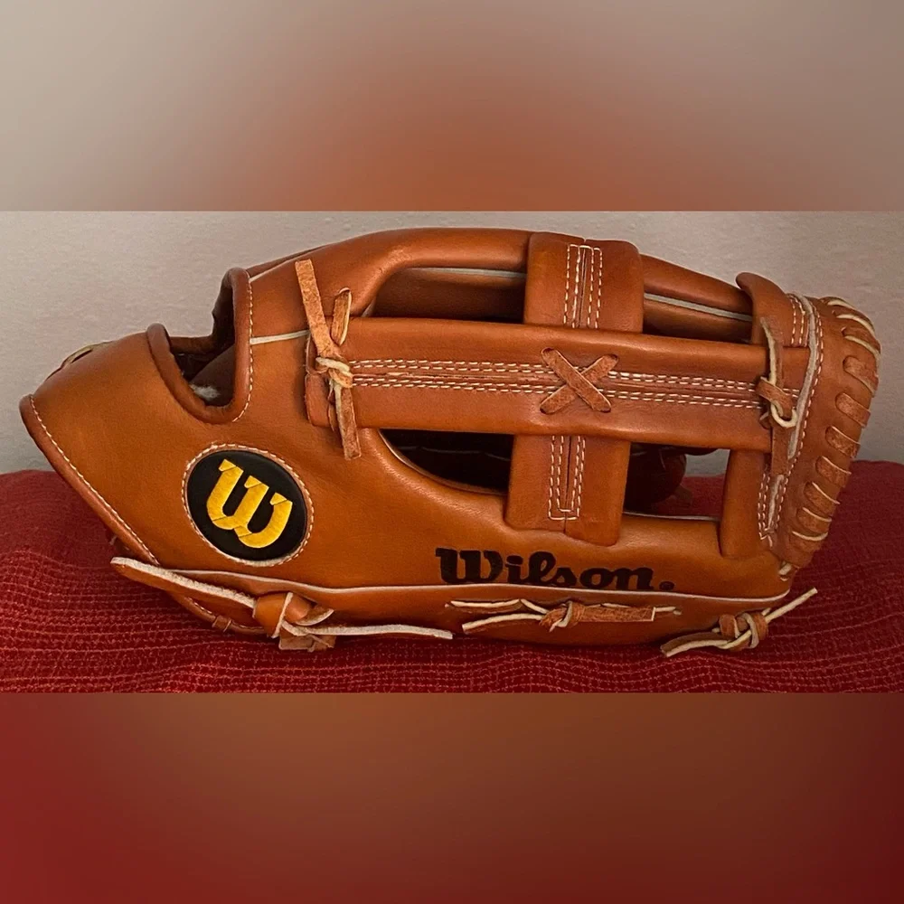 PAIR OF SPALDING-WILSON LEATHER SOFTBALL GLOVES